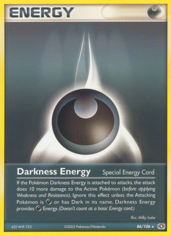 Darkness Energy (86/106) [EX: Emerald] | Fandemonia Ltd