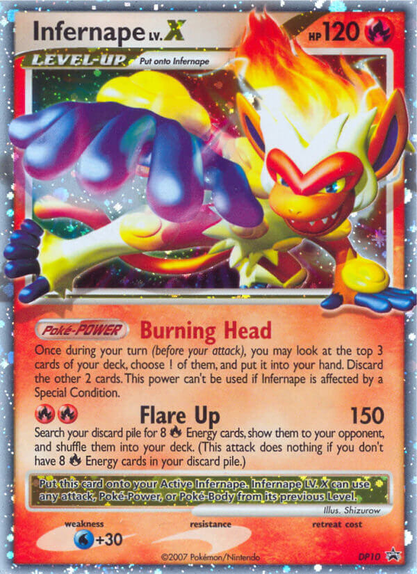 Infernape LV.X (DP10) [Diamond & Pearl: Black Star Promos] | Fandemonia Ltd