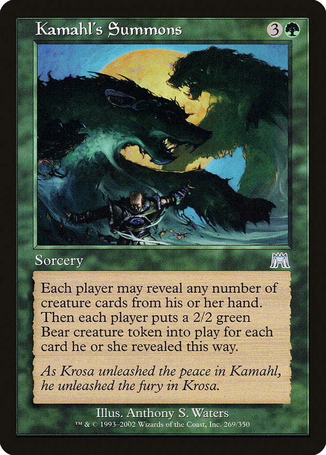 Kamahl's Summons [Onslaught] | Fandemonia Ltd