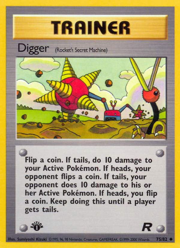 Digger (75/82) [Team Rocket 1st Edition] | Fandemonia Ltd