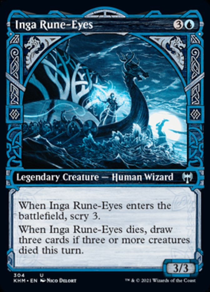 Inga Rune-Eyes (Showcase) [Kaldheim] | Fandemonia Ltd