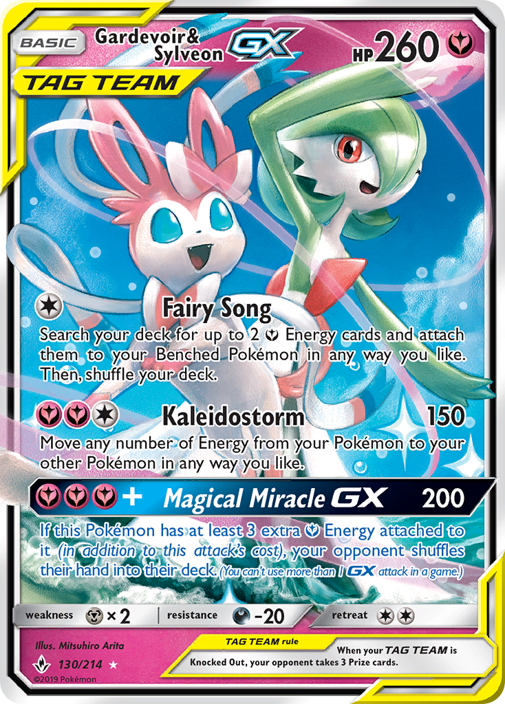 Gardevoir & Sylveon GX (130/214) [Sun & Moon: Unbroken Bonds] | Fandemonia Ltd