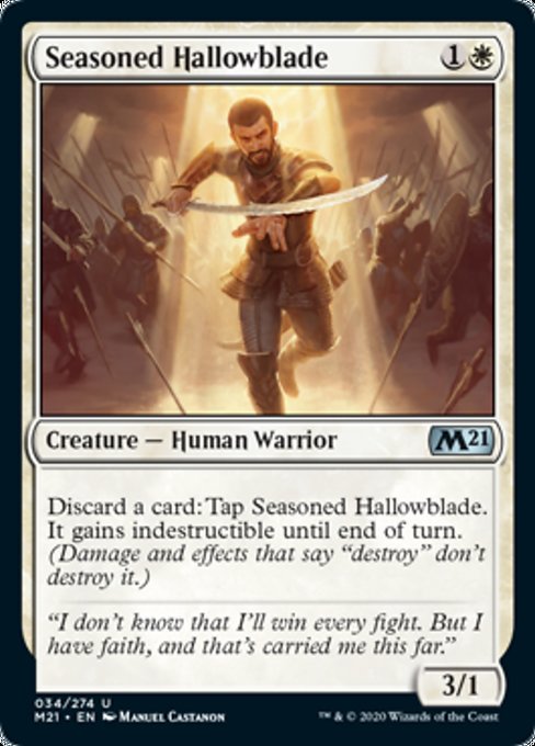 Seasoned Hallowblade [Core Set 2021] | Fandemonia Ltd