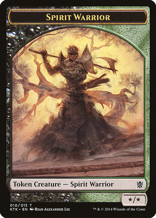 Spirit Warrior Token [Khans of Tarkir Tokens] | Fandemonia Ltd
