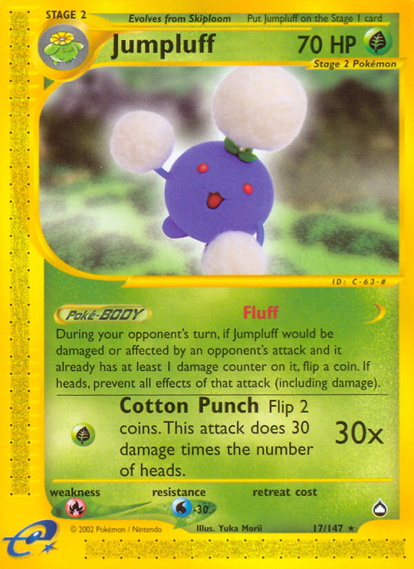 Jumpluff (17/147) [Aquapolis] | Fandemonia Ltd