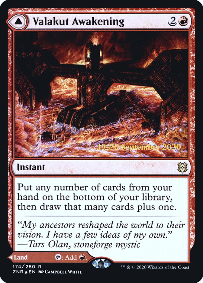 Valakut Awakening // Valakut Stoneforge  [Zendikar Rising Prerelease Promos] | Fandemonia Ltd