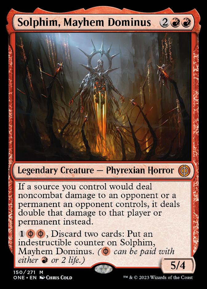 Solphim, Mayhem Dominus [Phyrexia: All Will Be One] | Fandemonia Ltd