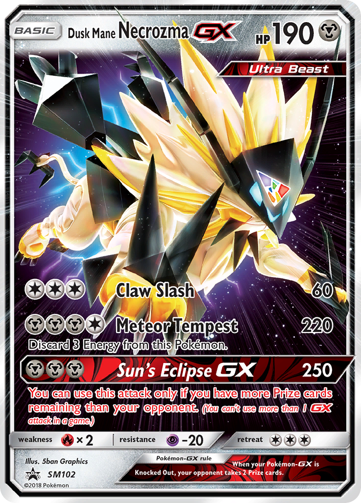 Dusk Mane Necrozma GX (SM102) [Sun & Moon: Black Star Promos] | Fandemonia Ltd