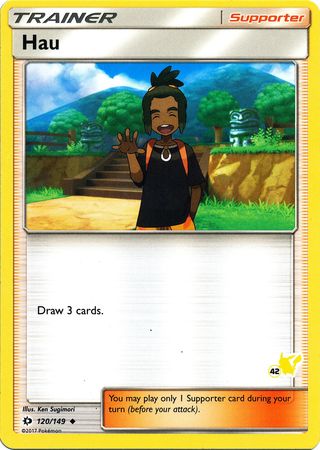 Hau (120/149) (Pikachu Stamp #42) [Battle Academy 2020] | Fandemonia Ltd