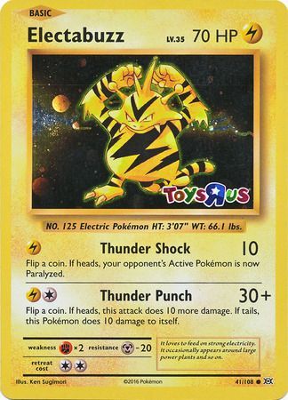 Electabuzz (41/108) (Toys R Us Promo) [XY: Evolutions] | Fandemonia Ltd