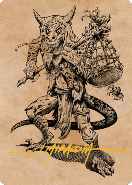 Taunting Kobold Art Card (Gold-Stamped Signature) [Commander Legends: Battle for Baldur's Gate Art Series] | Fandemonia Ltd