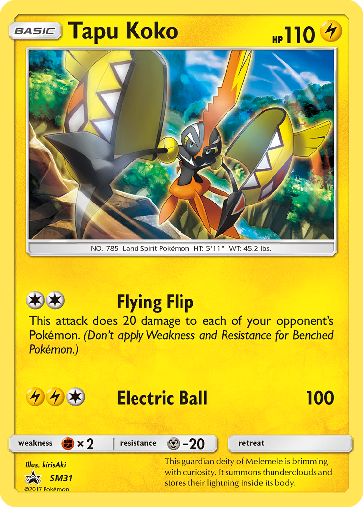 Tapu Koko (SM31) [Sun & Moon: Black Star Promos] | Fandemonia Ltd