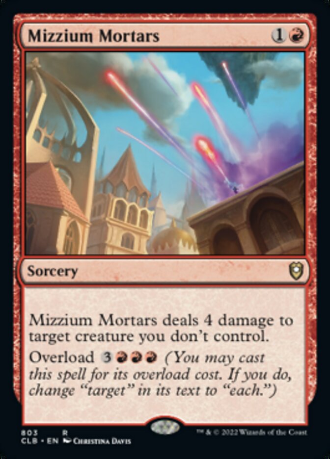 Mizzium Mortars [Commander Legends: Battle for Baldur's Gate] | Fandemonia Ltd