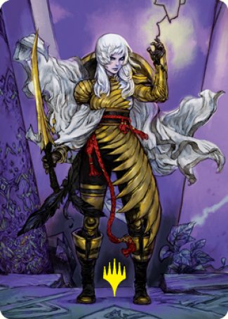 The Wandering Emperor 1 Art Card (Gold-Stamped Signature) [Kamigawa: Neon Dynasty Art Series] | Fandemonia Ltd