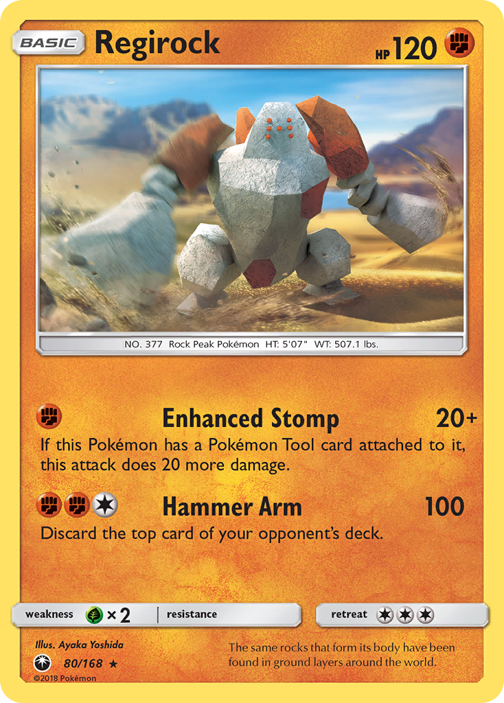 Regirock (80/168) [Sun & Moon: Celestial Storm] | Fandemonia Ltd